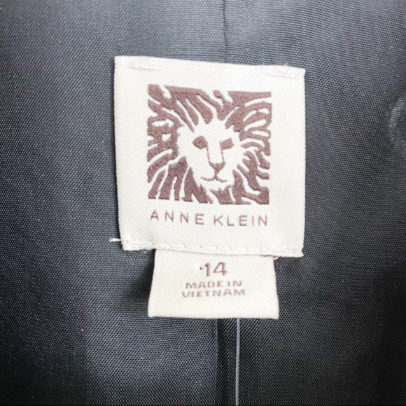 Anne Klein Zip up Striped Blazer - Picture 4 of 5